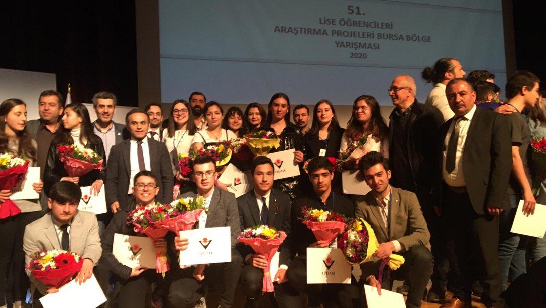 Tübitak 51. Lise Öğrencileri Araştırma Projeleri Bölge Finalinde Derece Alan Projeler Belirlendi